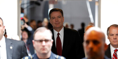 Former Federal Bureau of Investigations Director James Comey departs after testifying before a closed session of the Senate Intelligence Committee on Capitol Hill in Washington, D.C., U.S., June 8, 2017. REUTERS/Aaron P. Bernstein TPX IMAGES OF THE DAY